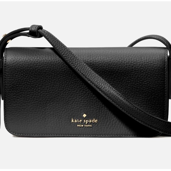 New Kate Spade Juliette Crossbody Bag Pebble Leather Black - Picture 1 of 4
